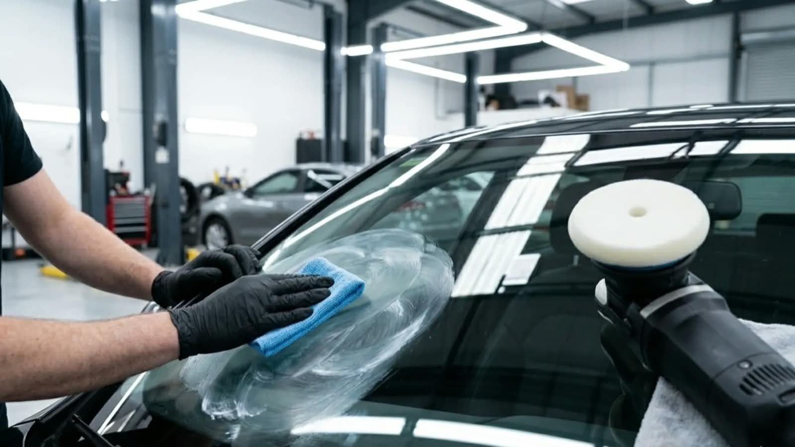 Hasil layanan Glass & Kaca Cleaning - kaca mobil bebas jamur
